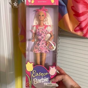 Barbie Special Edition Easter Doll - Pink and White
